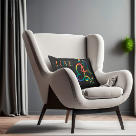 レインボープライドバレンタイン装飾用クッション ランバークッション