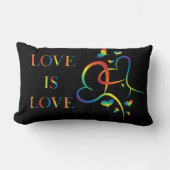 レインボープライドバレンタイン装飾用クッション ランバークッション (正面)