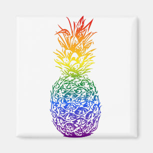 レインボープライドパイナップルLGBTQ マグネット