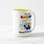 レインボープライドヒツジ ツートーンマグカップ (正面右)