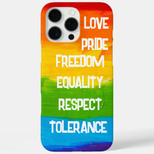 レインボープライドフラグ LGBT 太字LGBTQ+サポート iPhone 16 PRO MAXケース