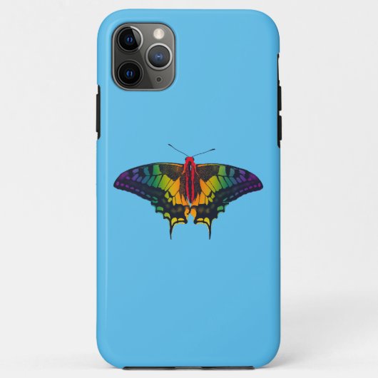 レインボープライドフラッグアゲハチョウバタフライ Case-Mate iPhoneケース (裏面)