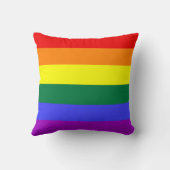 レインボープライドフラッグAmerican MoJo枕 クッション (裏面)