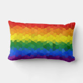 レインボープライドモザイクフラグ装飾用クッション ランバークッション (裏面)