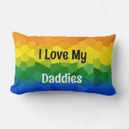 レインボープライドモザイクフラグ装飾用クッション ランバークッション