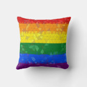 レインボープライドモザイク国旗 クッション (裏面)
