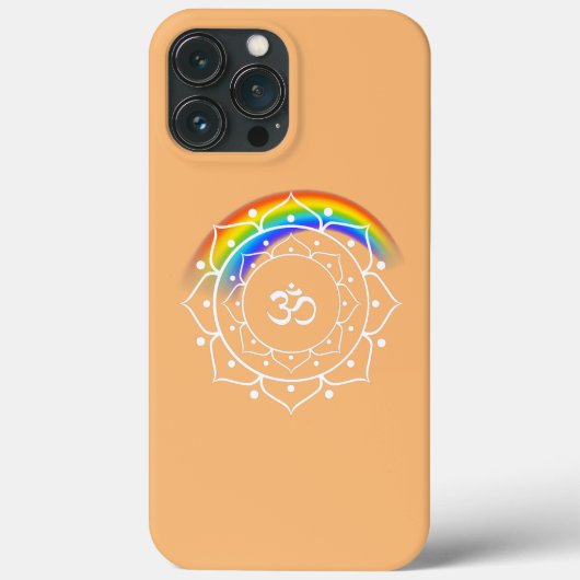 レインボープライドヨガ Case-Mate iPhoneケース (裏面)