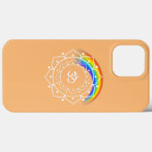 レインボープライドヨガ Case-Mate iPhoneケース (裏面 (横))