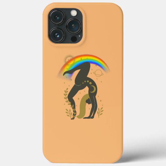 レインボープライドヨガ Case-Mate iPhoneケース (裏面)