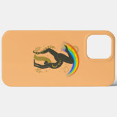レインボープライドヨガ Case-Mate iPhoneケース (裏面 (横))