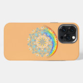 レインボープライドヨガ iPhoneケース (裏面横)