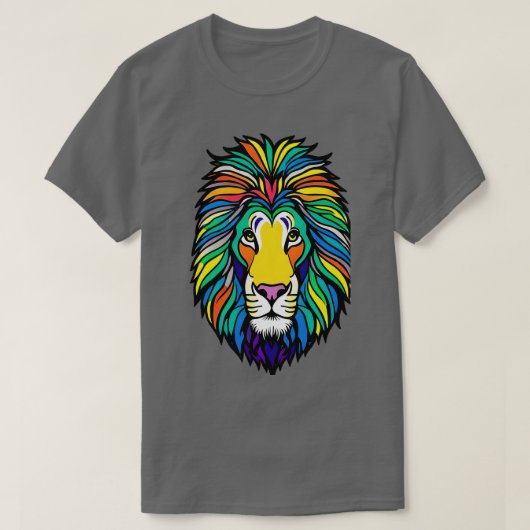 レインボープライドライオン3 Tシャツ (デザイン正面)