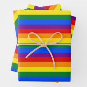 レインボープライドラッピング紙3デザイン ラッピングペーパーシート (インサイチュ)