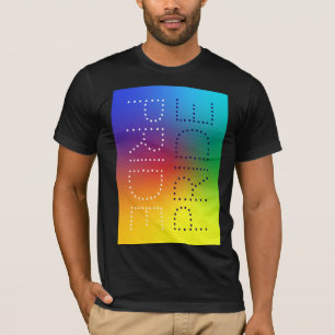 レインボープライドラブシックタイポグラフィ Tシャツ