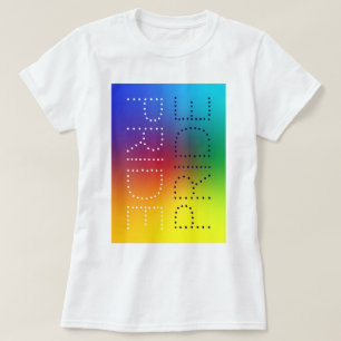 レインボープライドラブシックパーソナライズされたタイポグラフィ Tシャツ