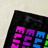 レインボープライド名フェード ビーチタオル (インサイチュ)