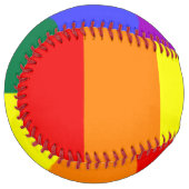 レインボープライド国旗 ソフトボール (正面左)