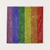 レインボープライド国旗 タペストリー (正面(横))