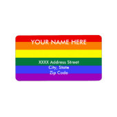 レインボープライド国旗 ラベル (正面)