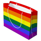 レインボープライド国旗 ラージペーパーバッグ (裏面アングル)