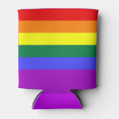 レインボープライド国旗 缶クーラー (正面)