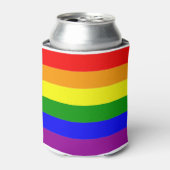 レインボープライド国旗LGBTQIA+ 缶クーラー (缶正面)