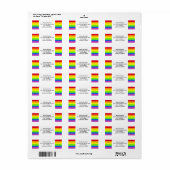 レインボープライド差出人住所ラベルゲイプライドLGBT ラベル (フルシート)