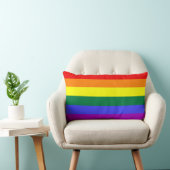 レインボープライド旗アメリカのモージョ枕 ランバークッション (椅子)
