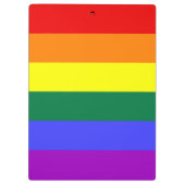 レインボープライド旗 クリップボード (裏面)