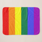 レインボープライド旗 シェルパブランケット (正面(横))