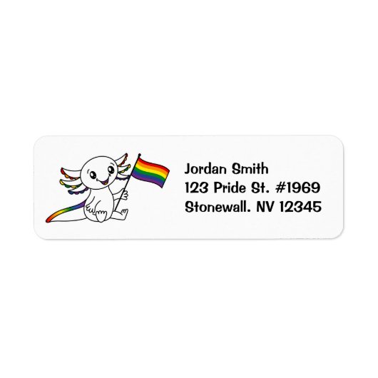 レインボープライド旗LGBTQ+ ラベル (正面)