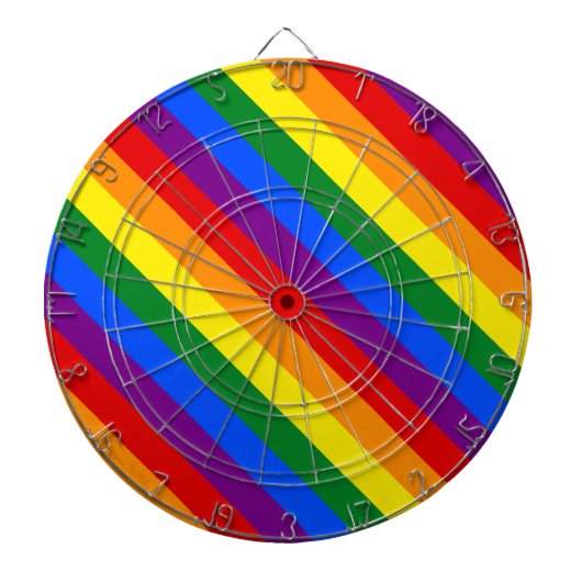 レインボープライド等権多様性包摂 ダーツボード (正面)
