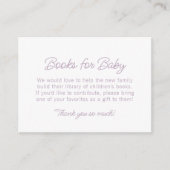 レインボープライド簡単なかわいい本の赤ちゃんシャワー エンクロージャーカード (正面)