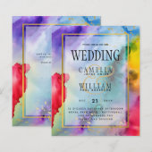 レインボープライド結婚式招待状インクリードG (正面/裏面)