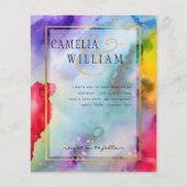 レインボープライド結婚式招待状インクリードG (正面)