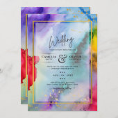 レインボープライド結婚式招待状インクリードG 招待状 (正面/裏面)
