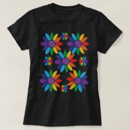 レインボープライド花 Tシャツ