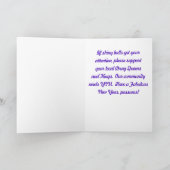 レインボープライド「ハッピーホリデー」カード カード (内部)