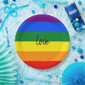 レインボープライド ペーパープレート (パーティー)