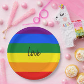 レインボープライド ペーパープレート (パーティー)