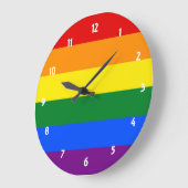 レインボープライド ラージ壁時計 (傾斜)