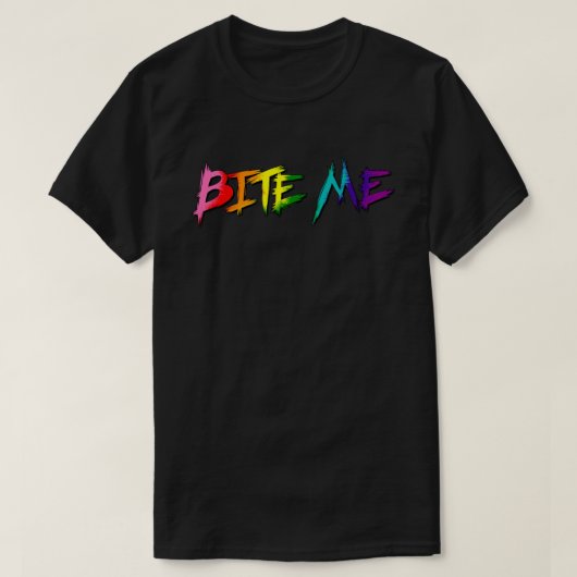 レインボープライド 咬まれちゃった Tシャツ (デザイン正面)