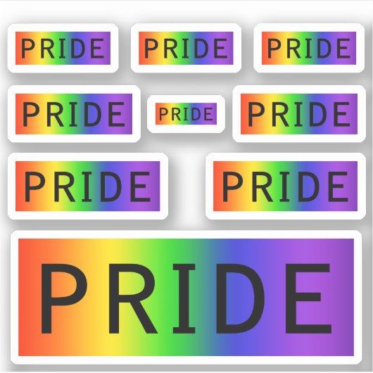 レインボープライド LGBT シール (正面)