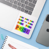レインボープライド LGBT シール (ノートパソコンとiPhone)