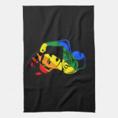 レインボープライドLGBT Tシャツ キッチンタオル (縦)