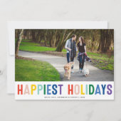 レインボープライドLGBTQ ホリデー最高のカード | フォトカード シーズンカード (正面)