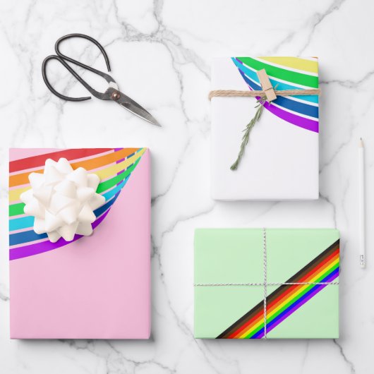 レインボープライドLgbtq+ ラッピングペーパーシート (正面)