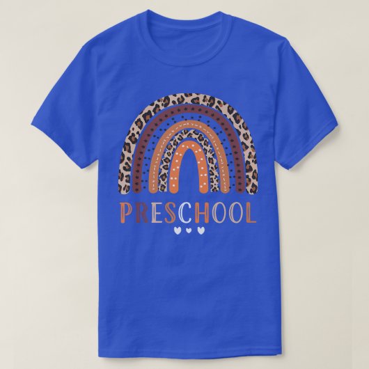 レインボープリスクール新学期先生初日 Tシャツ (デザイン正面)