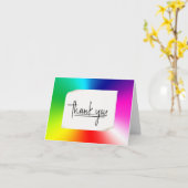 レインボープリズムありがとう カード (黄色い花)
