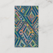 レインボープリズム垂直クリエイティブ幾何学 名刺 (裏面)